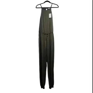 Lanston NWT Halter Sleeveless Jumpsuit in Army Green Size Large